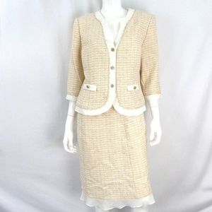 Vintage Scarlett 11/12 Tweed 2 Piece Jacket Blazer